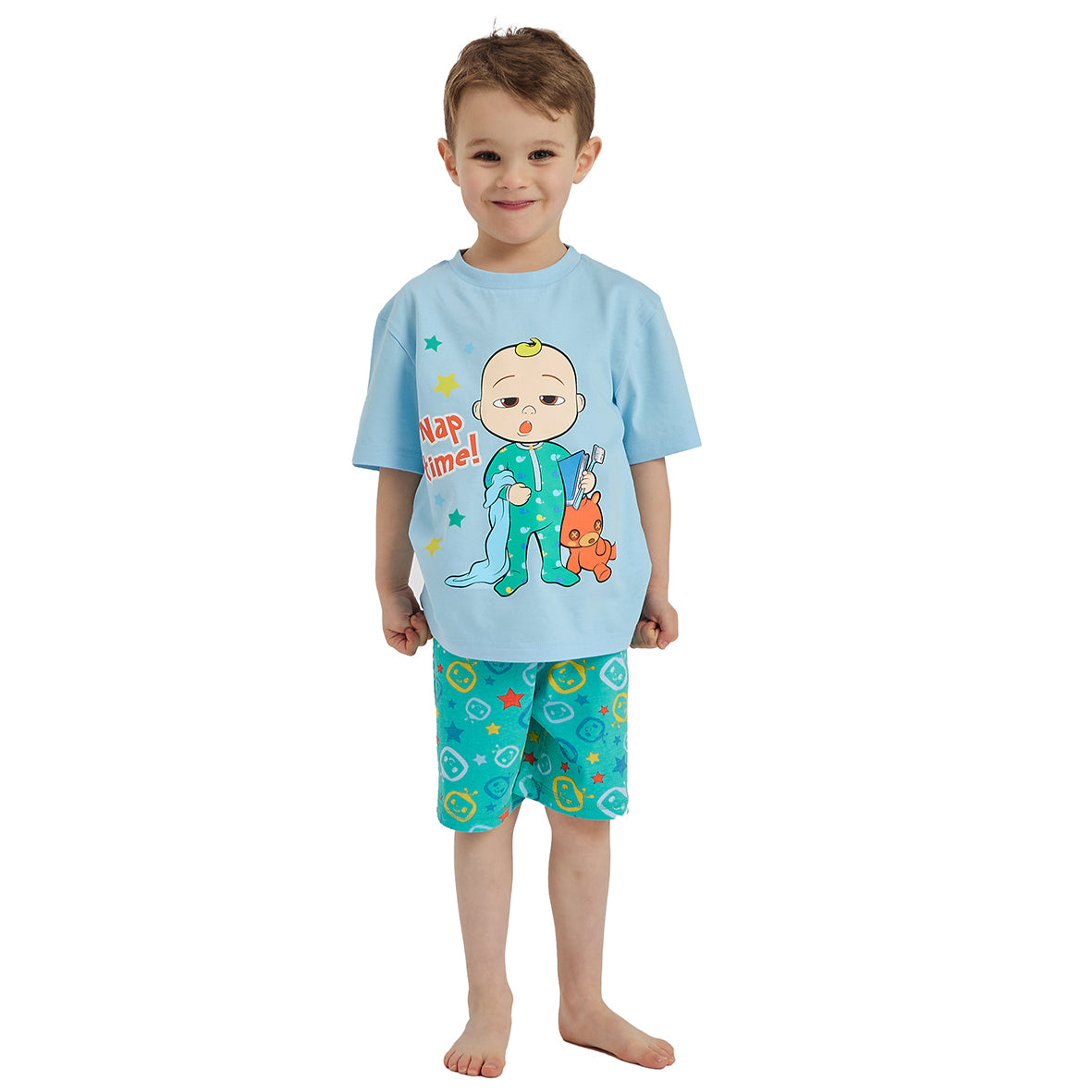 Boys Cocomelon Short Pyjamas - Nap Time