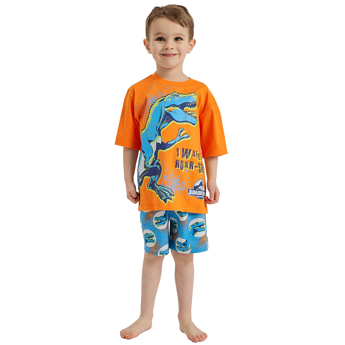 Boys Jurassic World Dinosaur Short Pyjamas