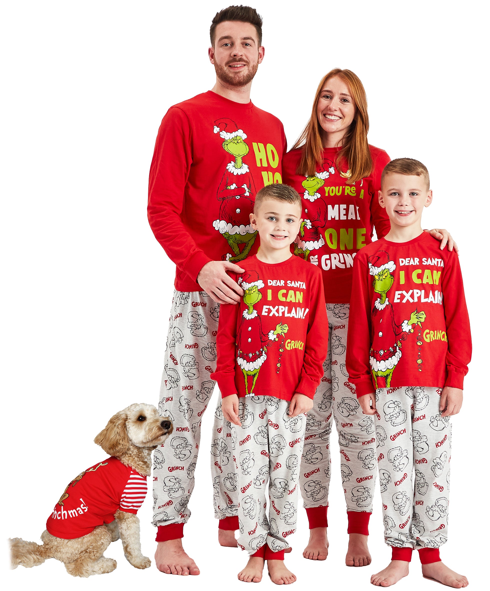 Matching Christmas Walmart Dog Christmas Pajamas The Grinch Family