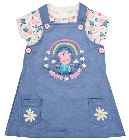 Girls Peppa Pig Pinafore Dress