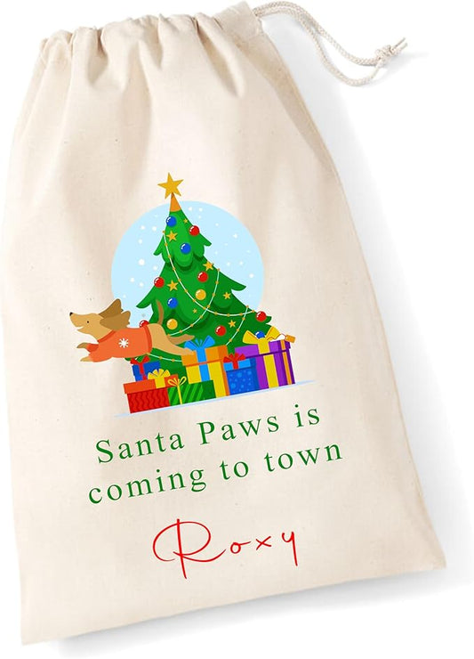 Personalised Pet Christmas Sack – Dog Xmas Gift