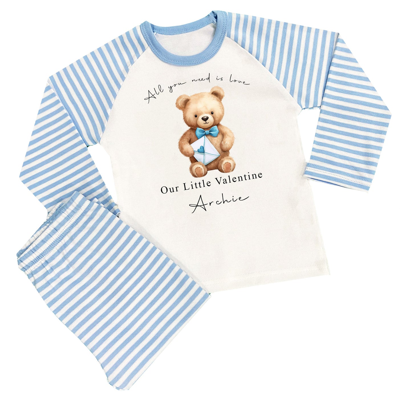 Personalised Valentines Boys Pyjamas - Our Little Valentine