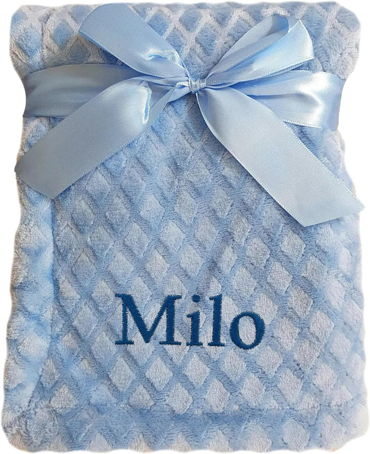 Personalised Blue Diamond Blanket