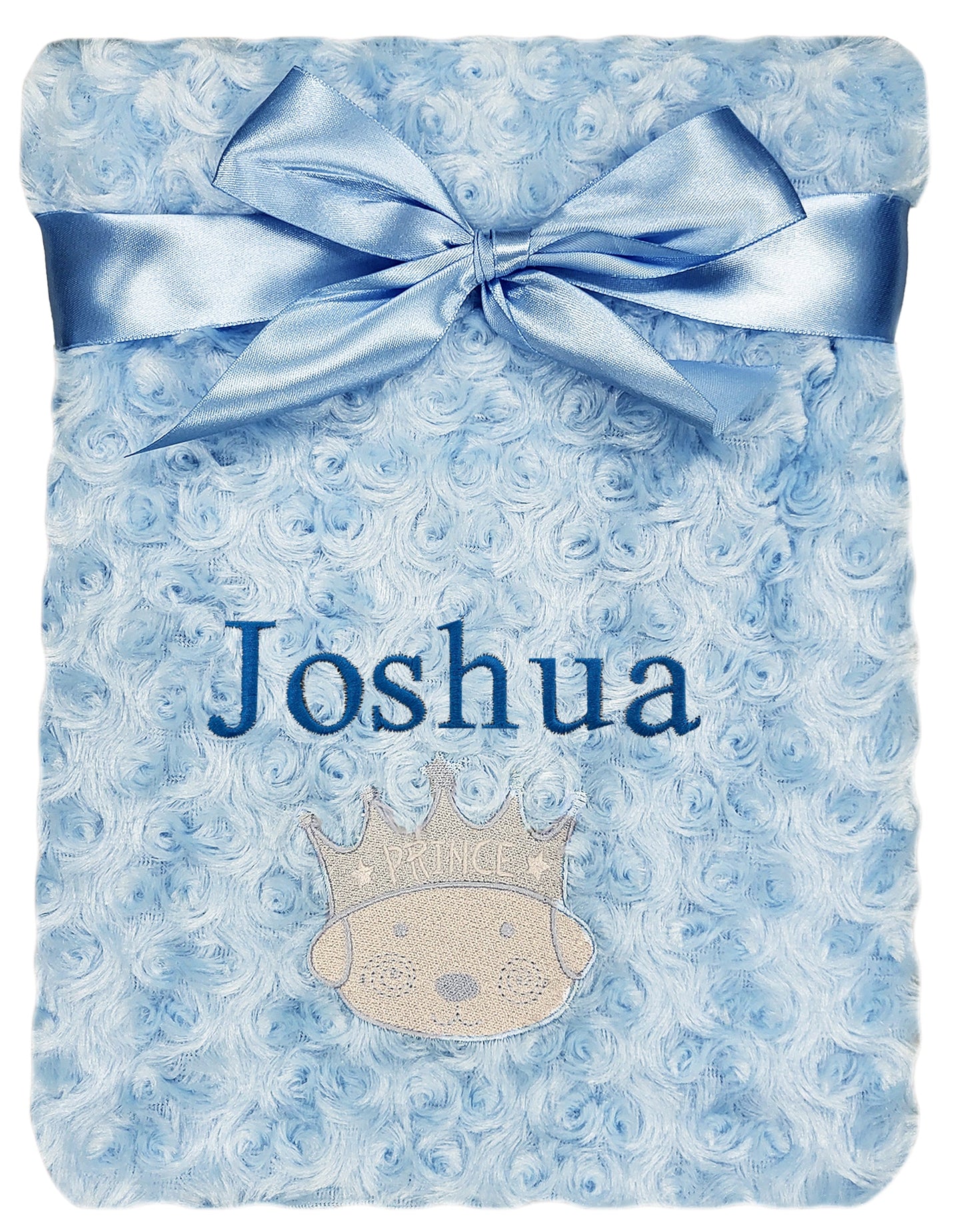 Personalised Baby Boy Prince Blanket