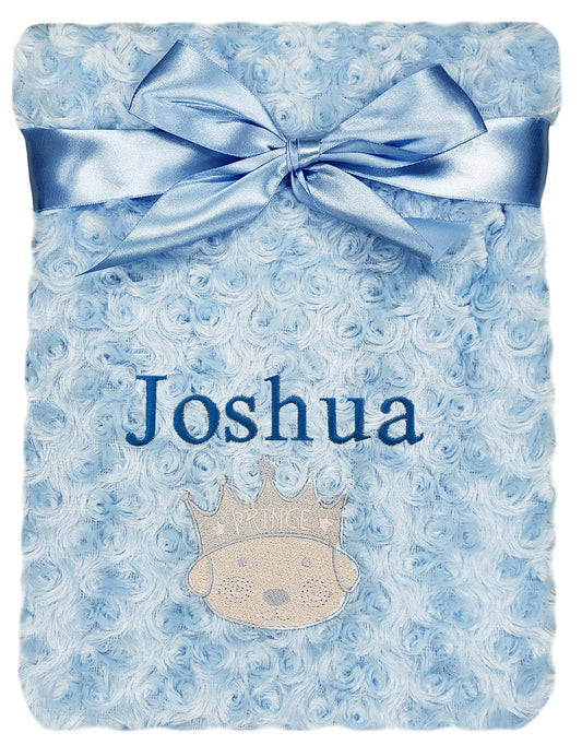 Personalised Baby Boy Prince Blanket