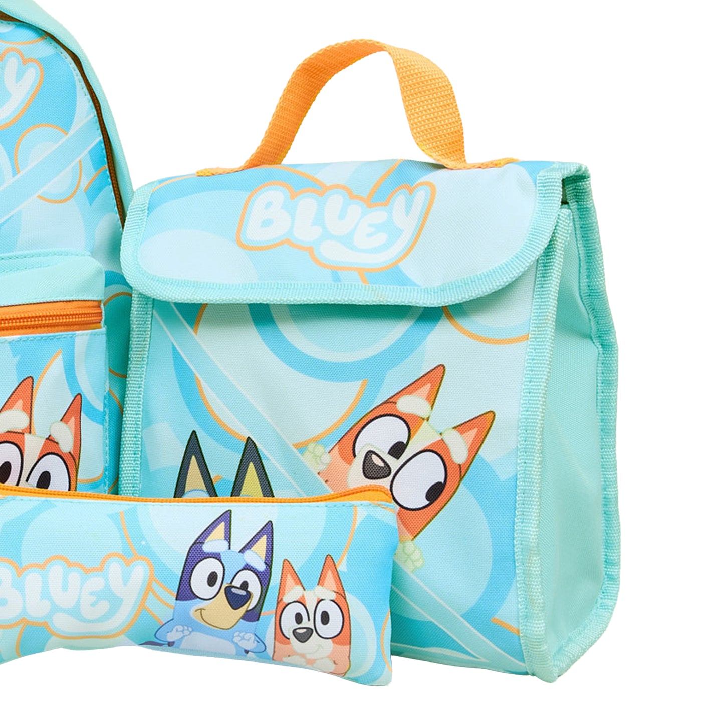 Bluey Backpack, Lunch Bag, Pencil Case Set - Blue