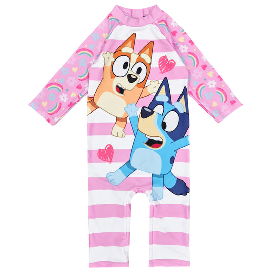 Bluey Girls Swimsuit - Striped