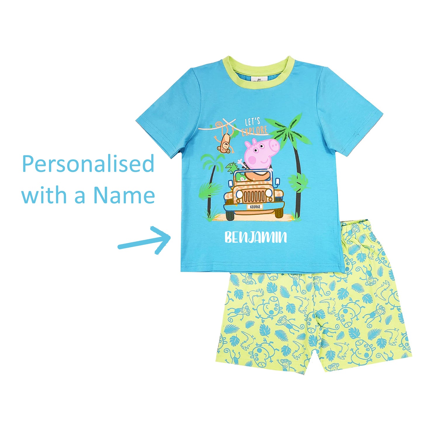 Boys George Pig Short Pyjamas