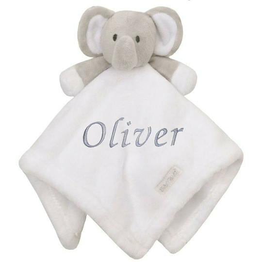 Personalised Baby Elephant Comforter Blanket