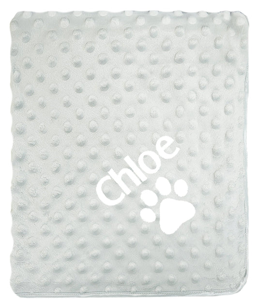 Personalised Pet Blanket - Bobble White Paw