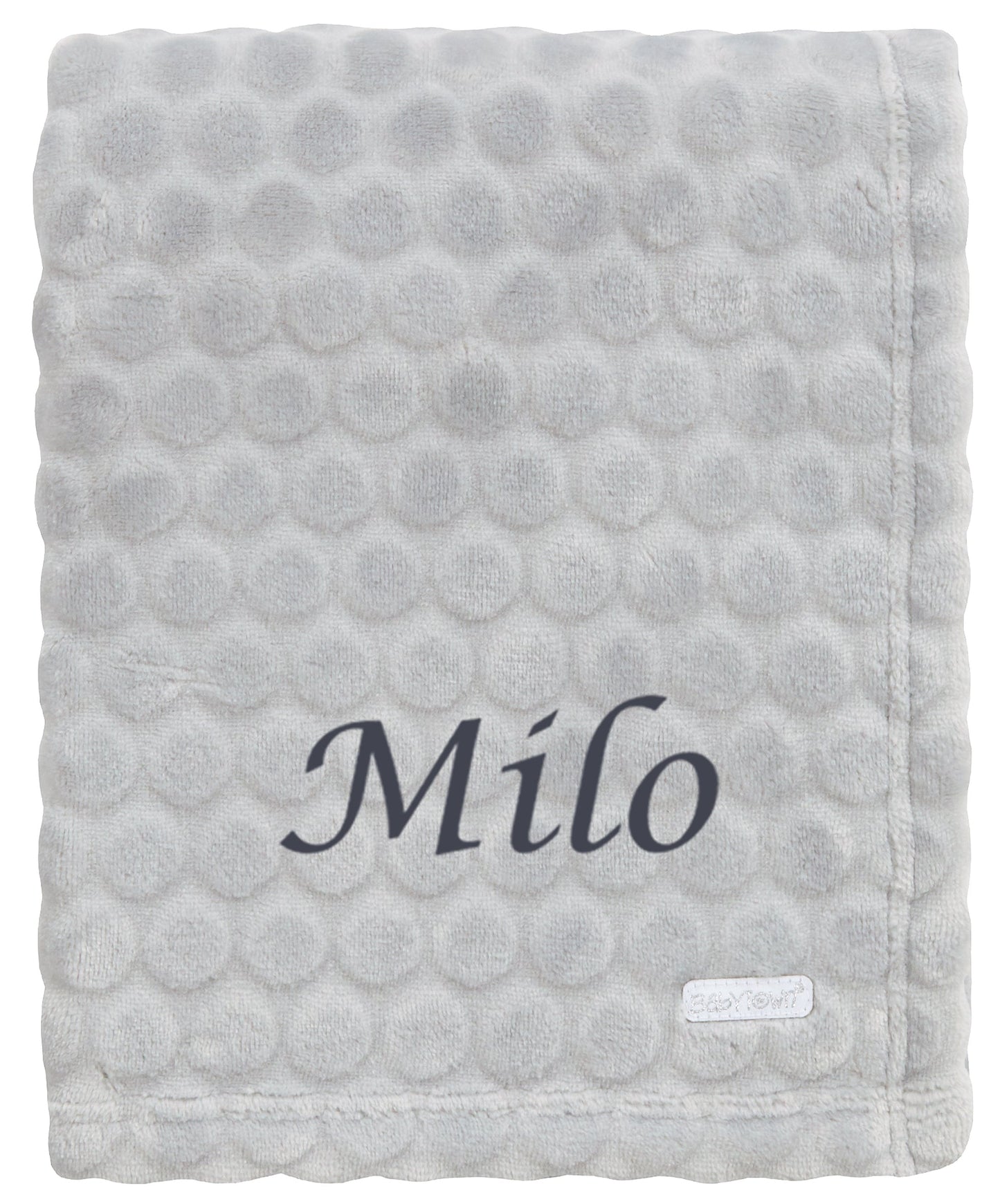 Personalised Baby Blanket - Grey