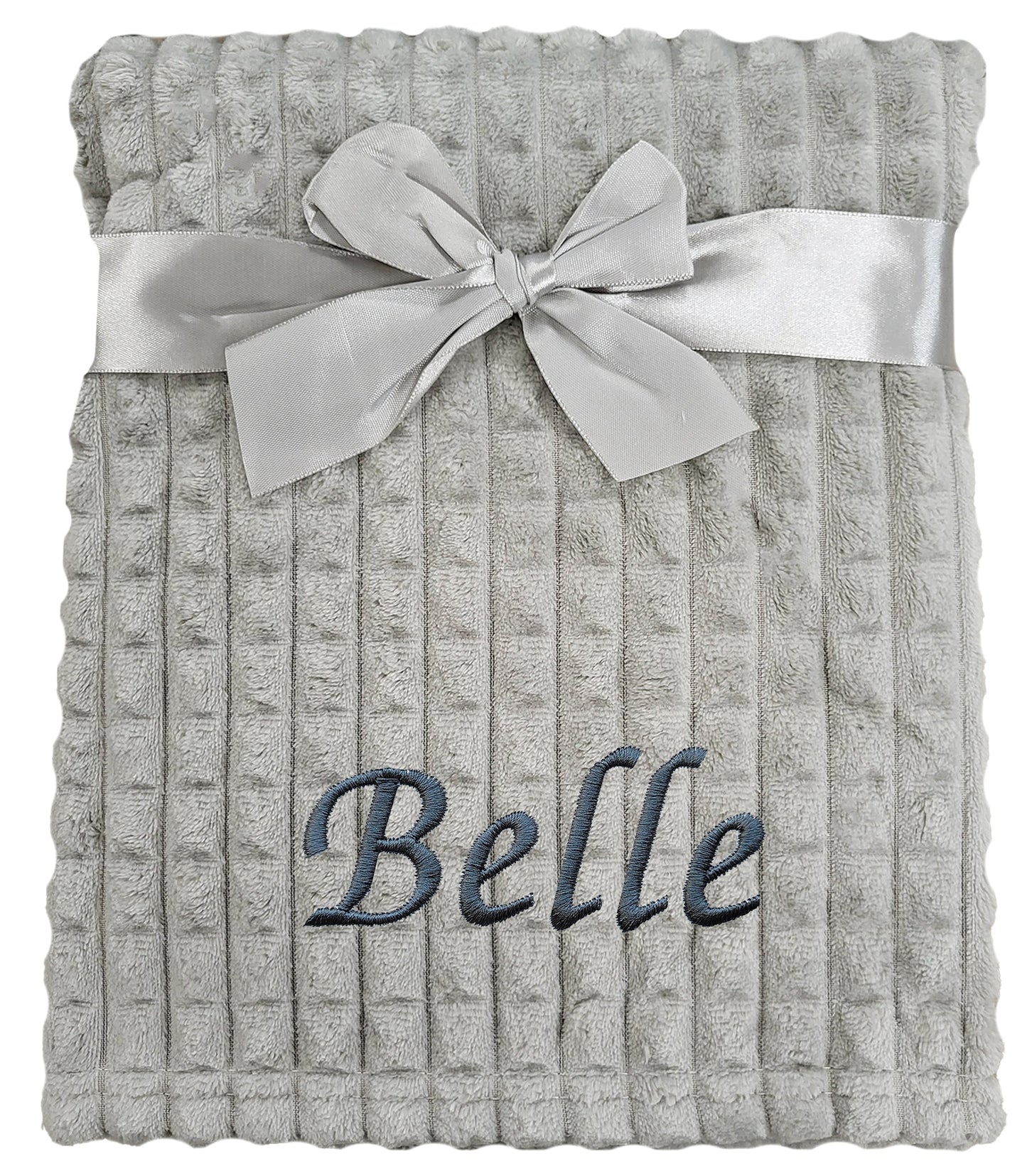 Personalised Baby Grey Blanket