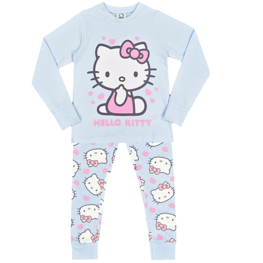 Hello Kitty Girls Pyjamas - Blue