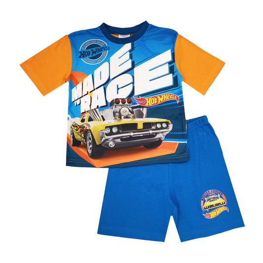 Boys Hot Wheels Short Pyjamas