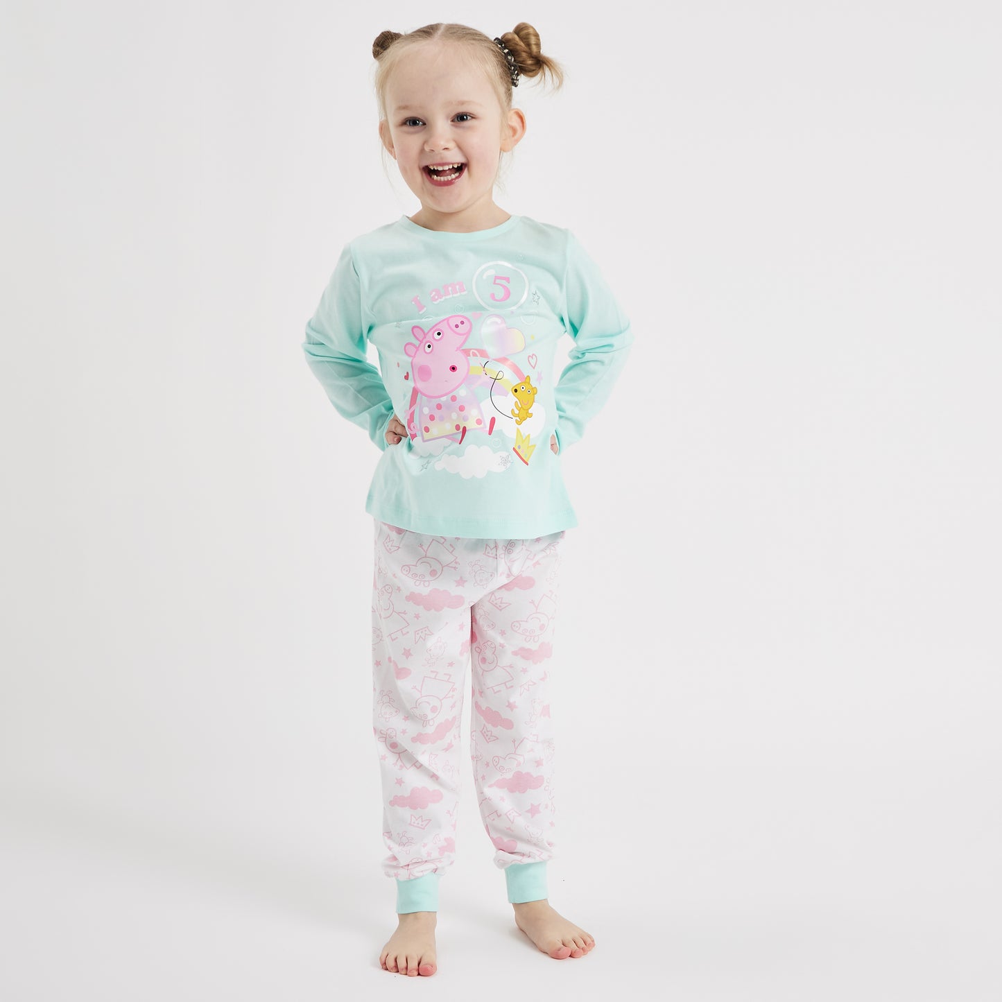 Girls Peppa Pig Personalised Birthday Pyjamas - Age
