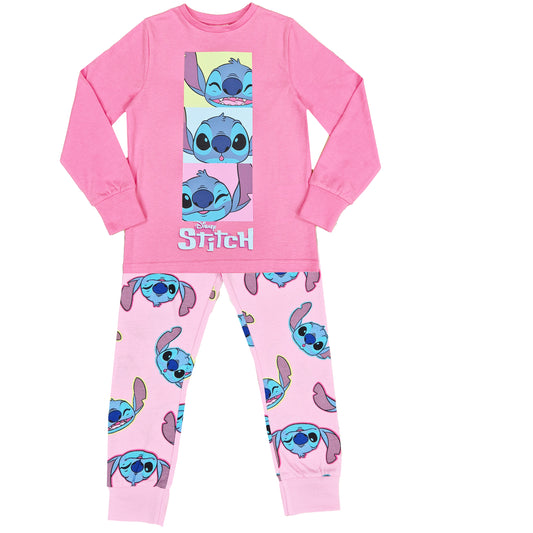 Girls Disney Lilo & Stitch Pyjamas - Stitch Trio