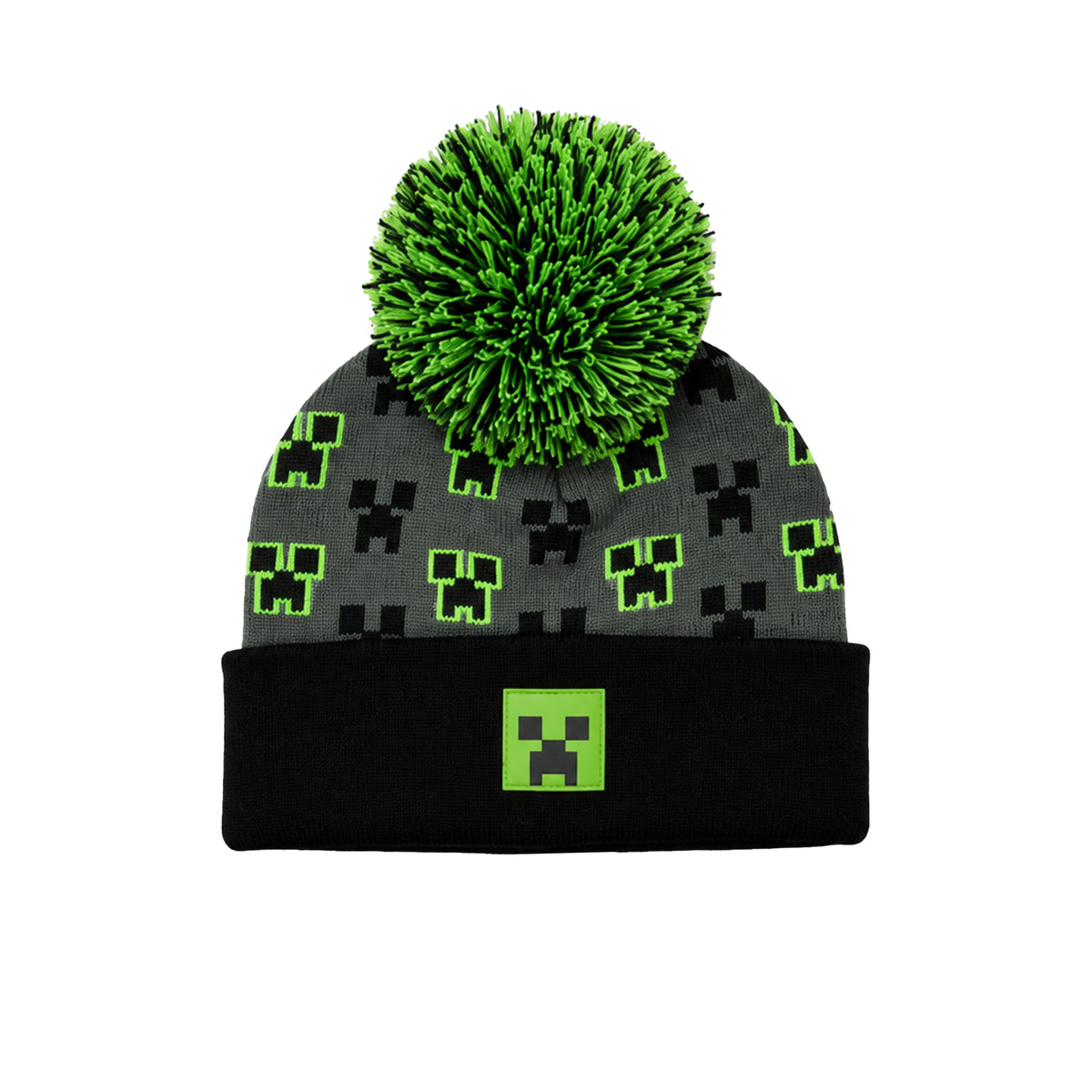 Minecraft Hat & Gloves Set - Grey