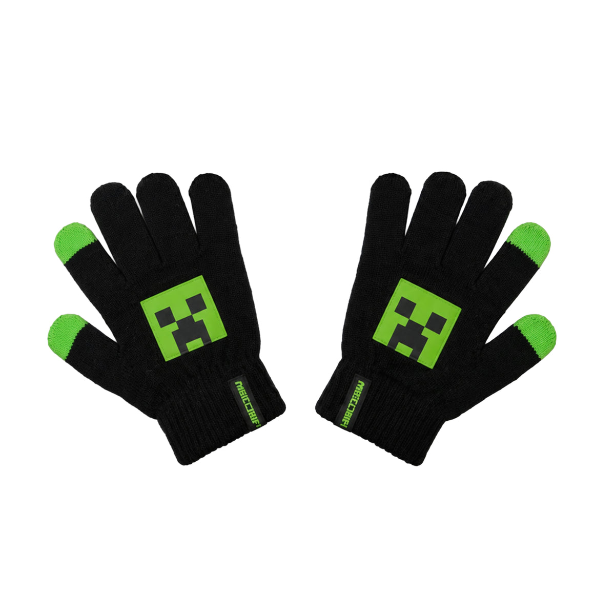 Minecraft Hat & Gloves Set - Grey