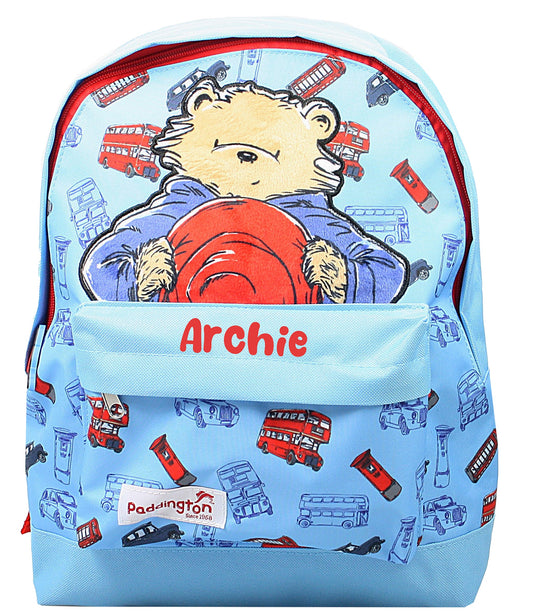 Personalised Paddington Bear Backpack