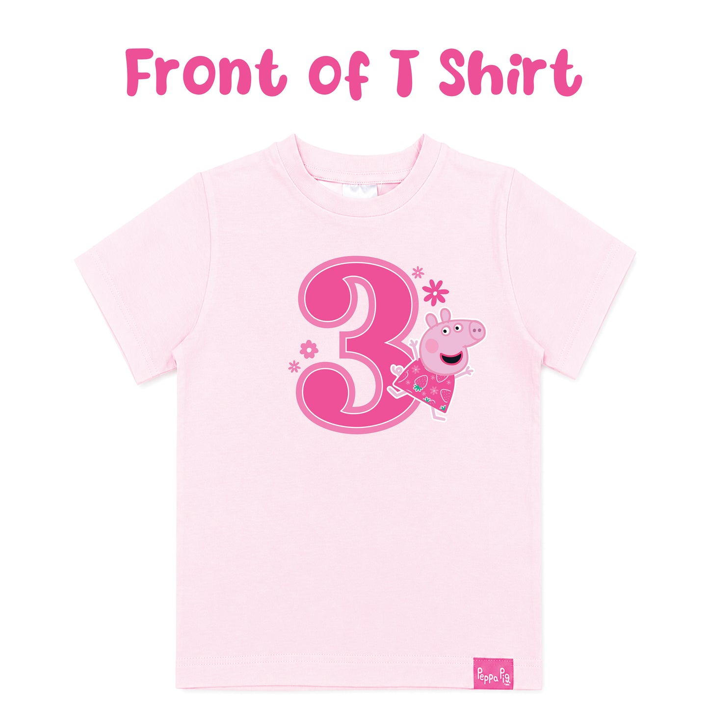 Peppa Pig Personalised T Shirt - Number