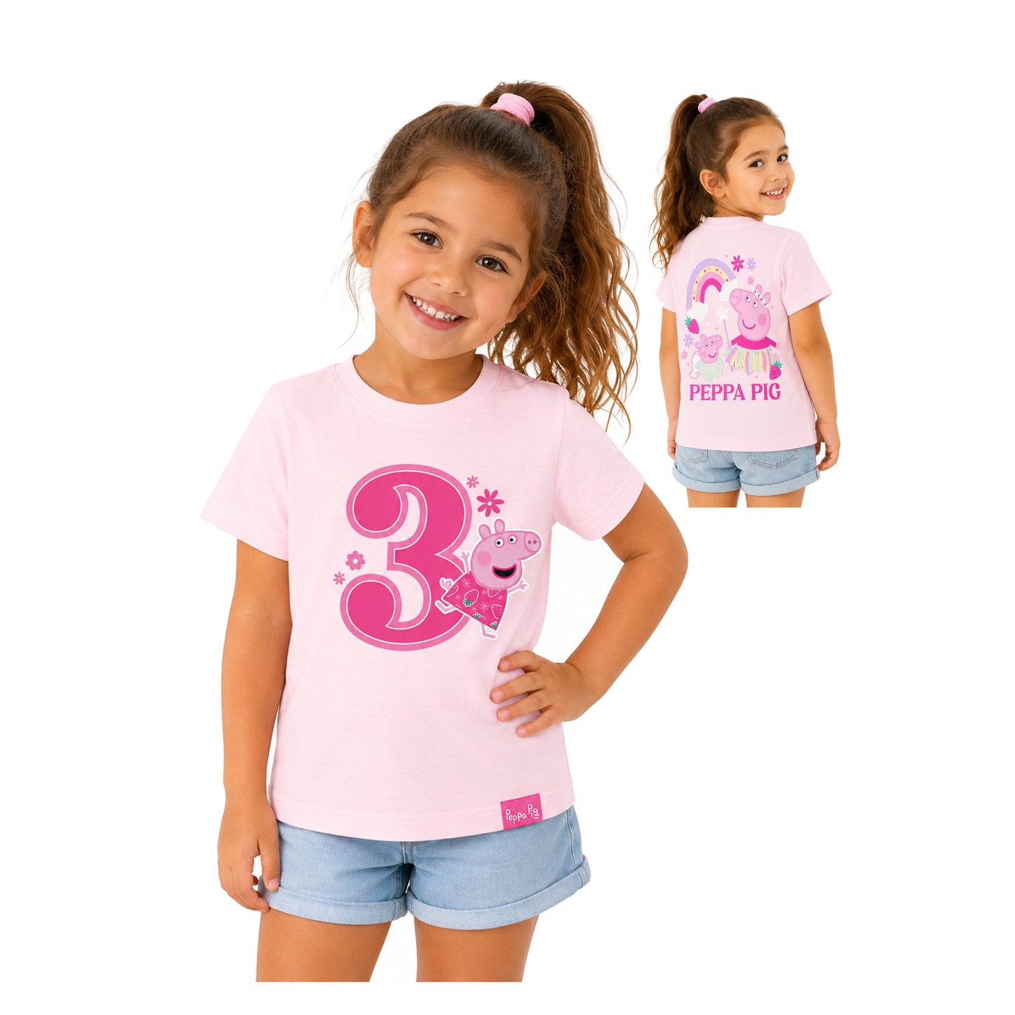 Peppa Pig Personalised T Shirt - Number