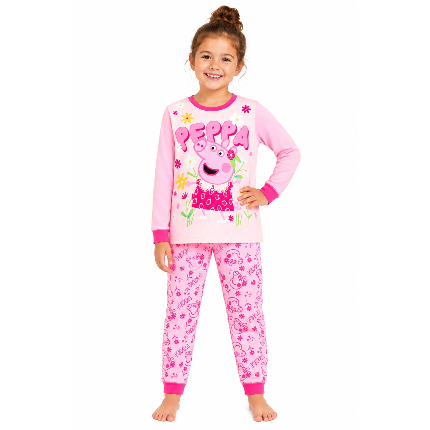Peppa Pig Pyjamas - Pink Flowery