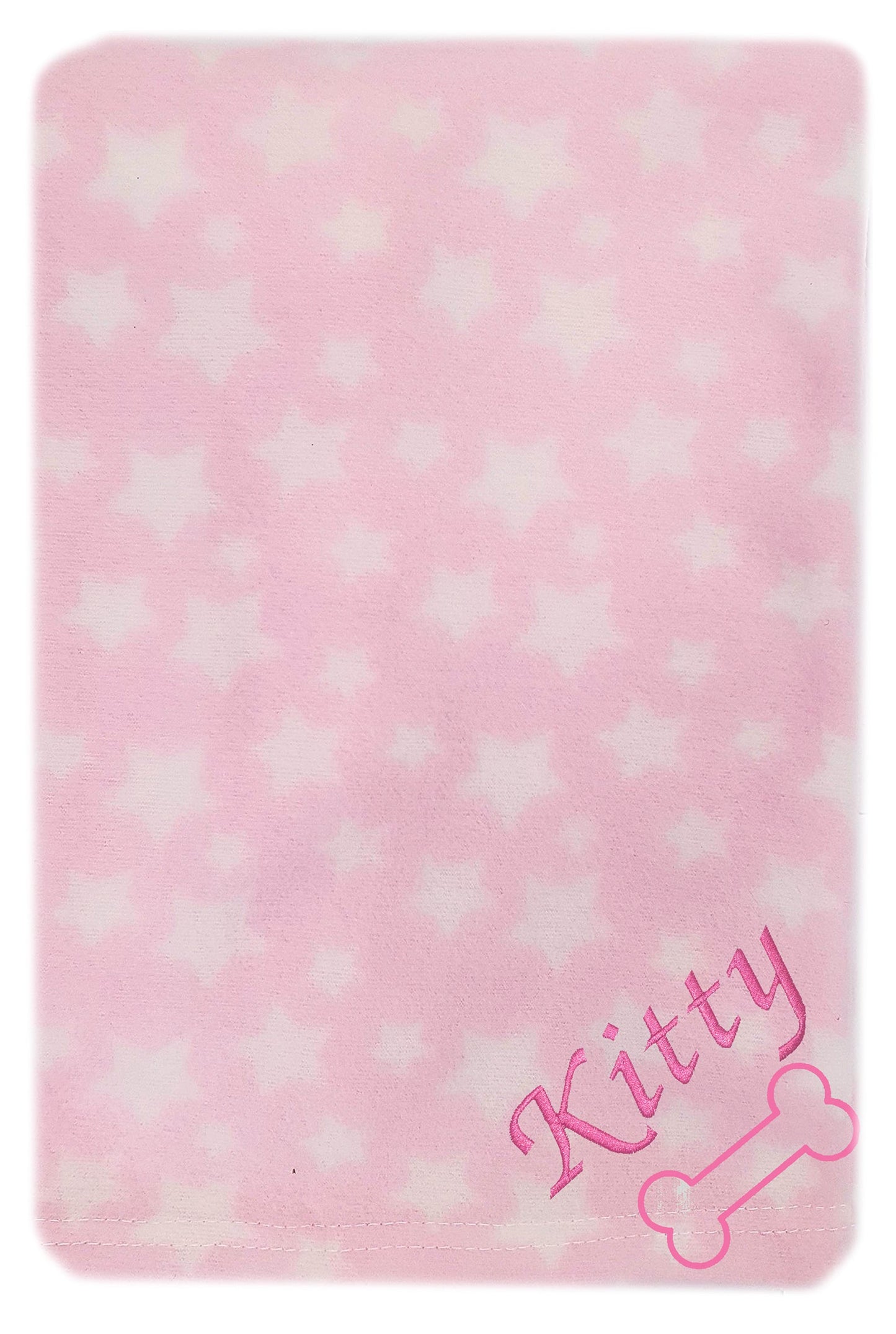 Personalised Pink Star Pet Blankets