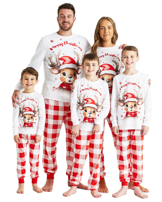 Family Matching Christmas Reindeer Pyjamas