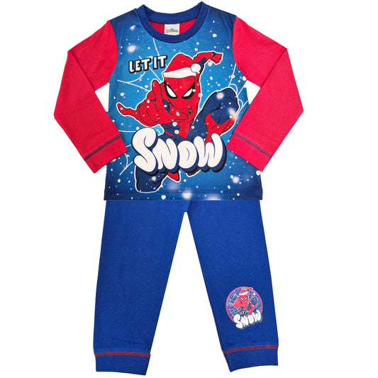 Boys Christmas Spiderman Marvel Pyjamas - Christmas