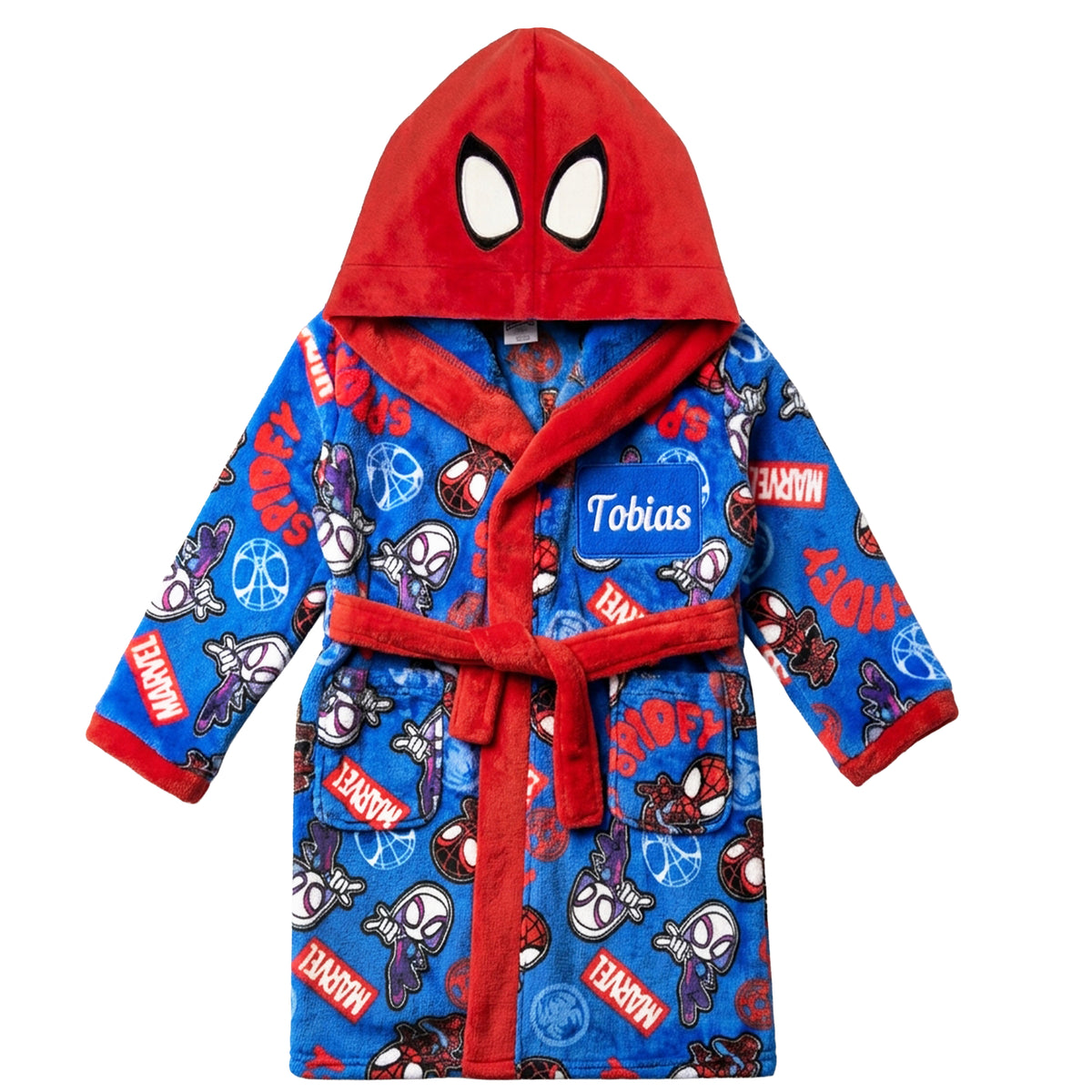 Personalised Spidey Marvel Boys Dressing Gown