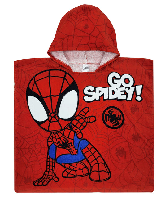 Boys Spidey Hooded Poncho Towel