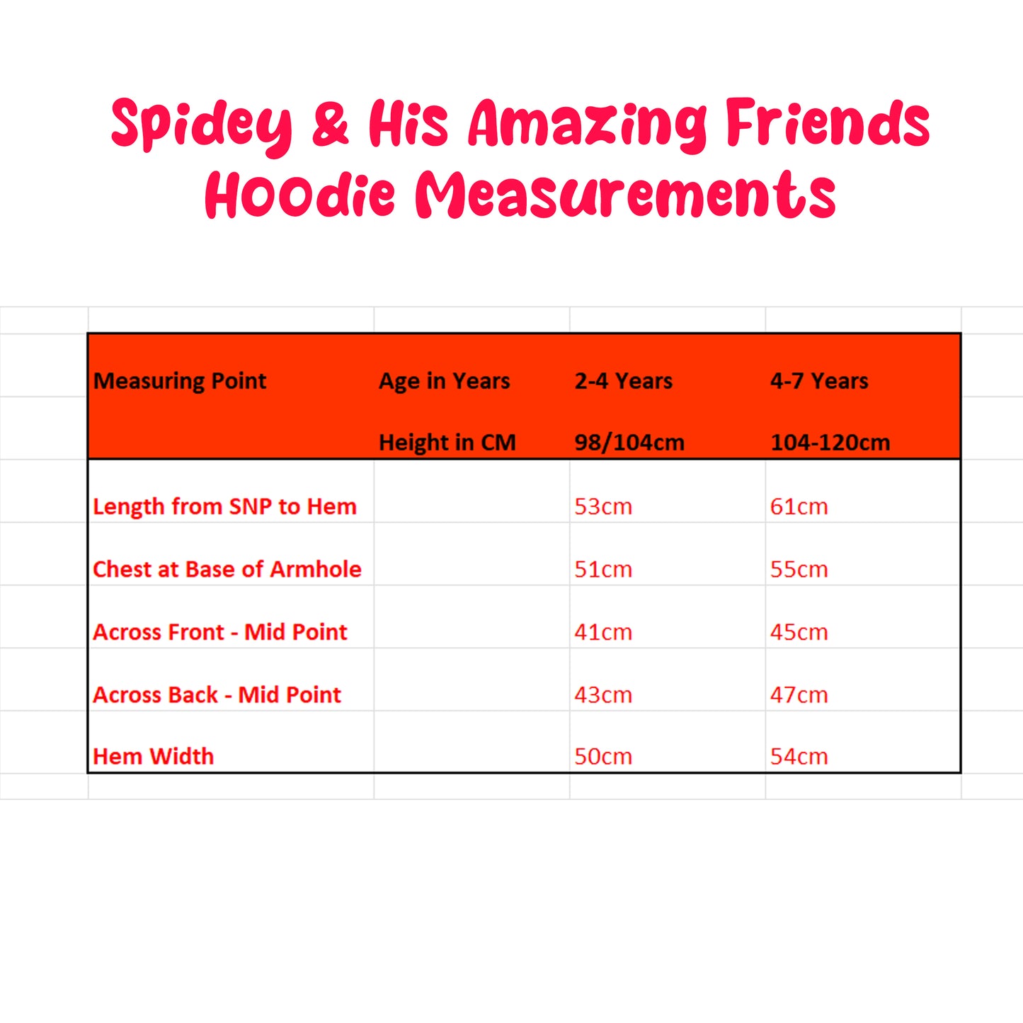 Spidey Marvel Kids Oversized Hoodie