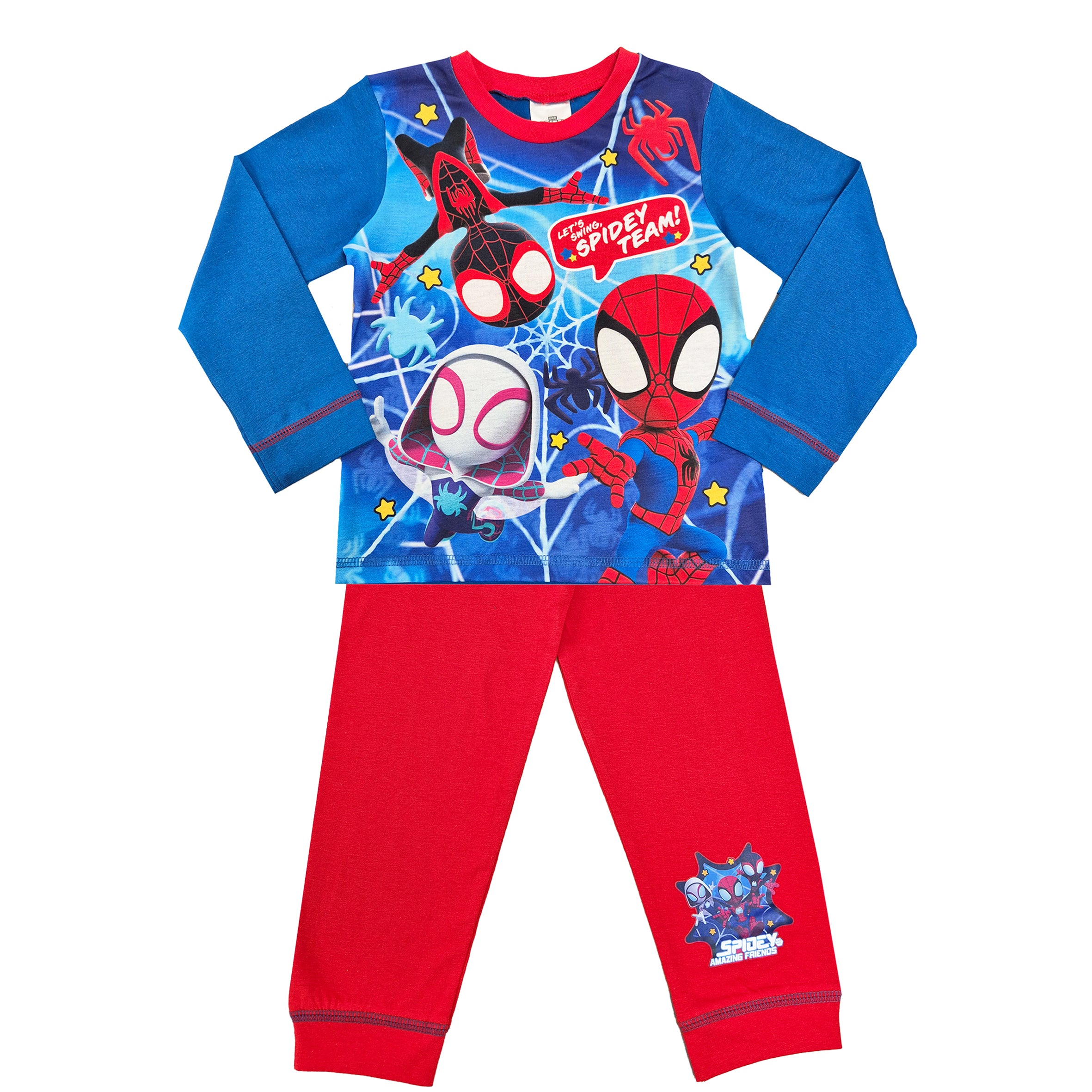Ensemble Pyjama Court Spidey & Friends Spiderman - Pyjama Garçon Marvel Officiel Confortable