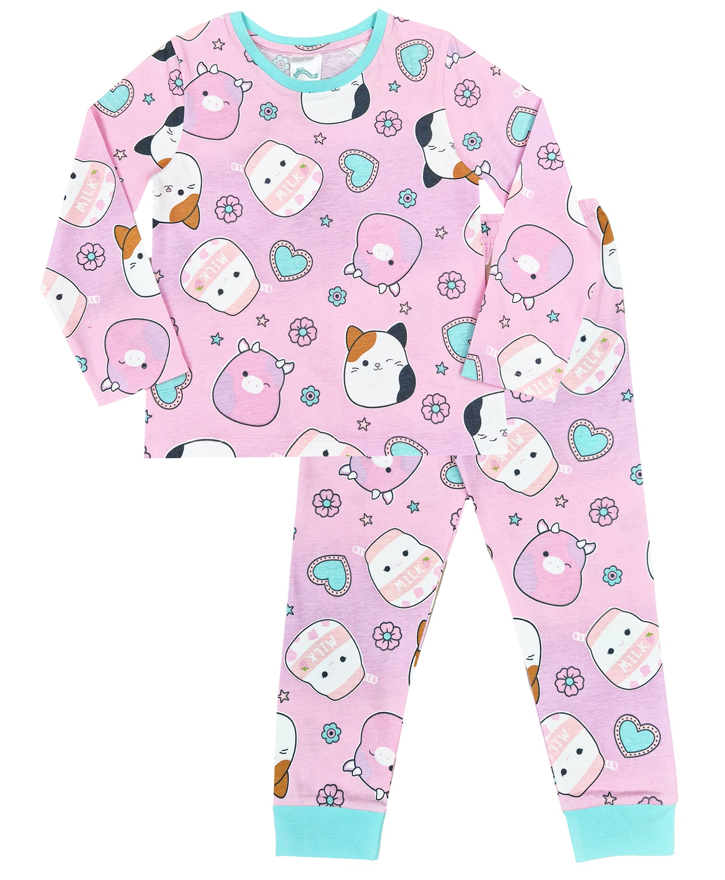 Squishmallows Girls Pyjamas - Pink