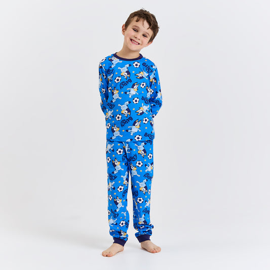 Boys Bluey Pyjamas – 100% Cotton Long Sleeve Bluey PJ Set (18 Months to 8 Years)