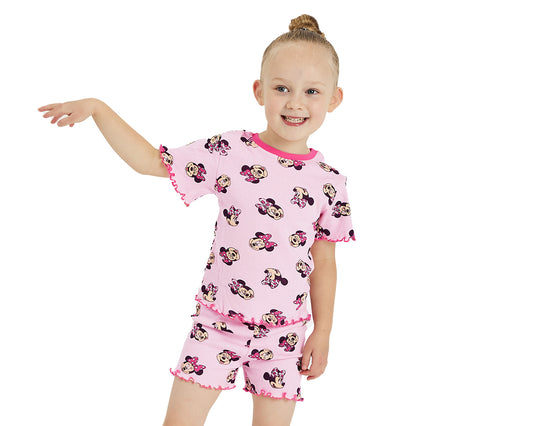 Girls Disney Minnie Mouse Short Pyjamas - Patterned