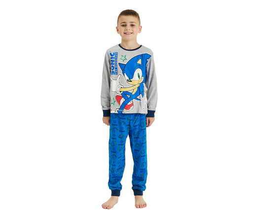 Boys Sonic Pyjamas - Grey