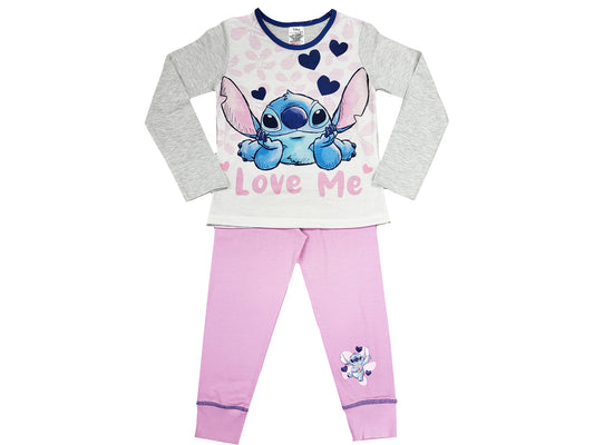Girls Lilo & Stitch Pyjamas - Multicolour Love