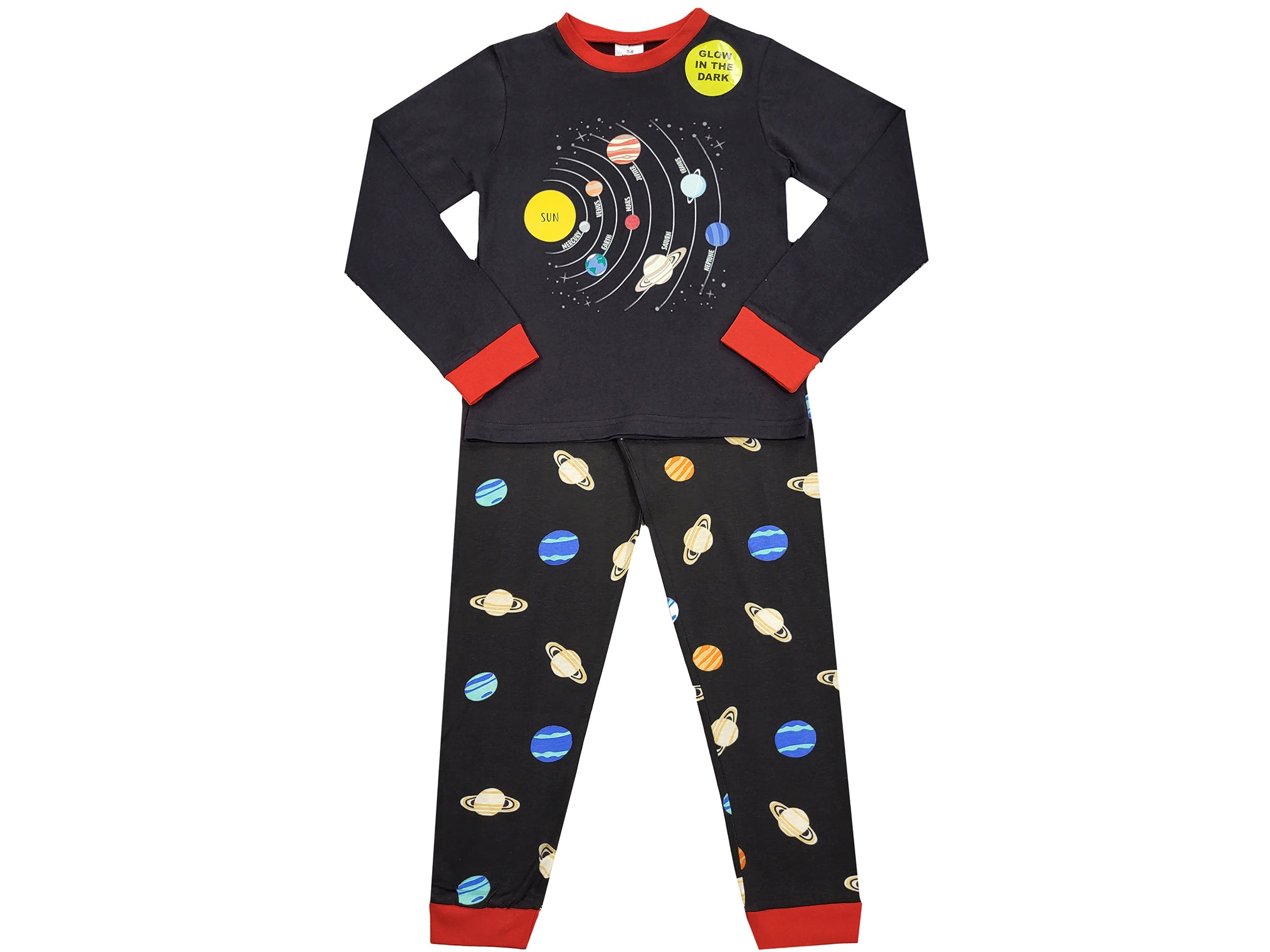 Boys Planets Glow in the Dark Pyjamas Pyjama Planet