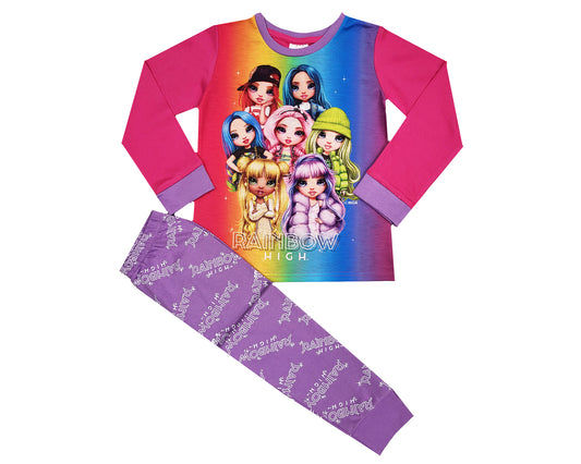 Girls Rainbow High Pyjamas - Patterned
