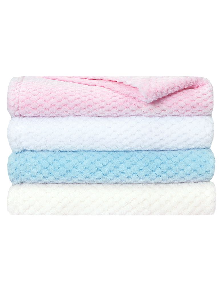 Personalised Baby Pink Waffle Blanket