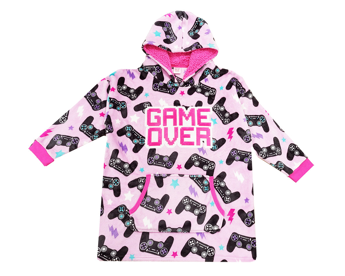 Girls Oversized Hoodie - Game Over