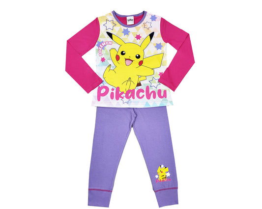 Girls Pokemon Pyjamas - Pink Lilac