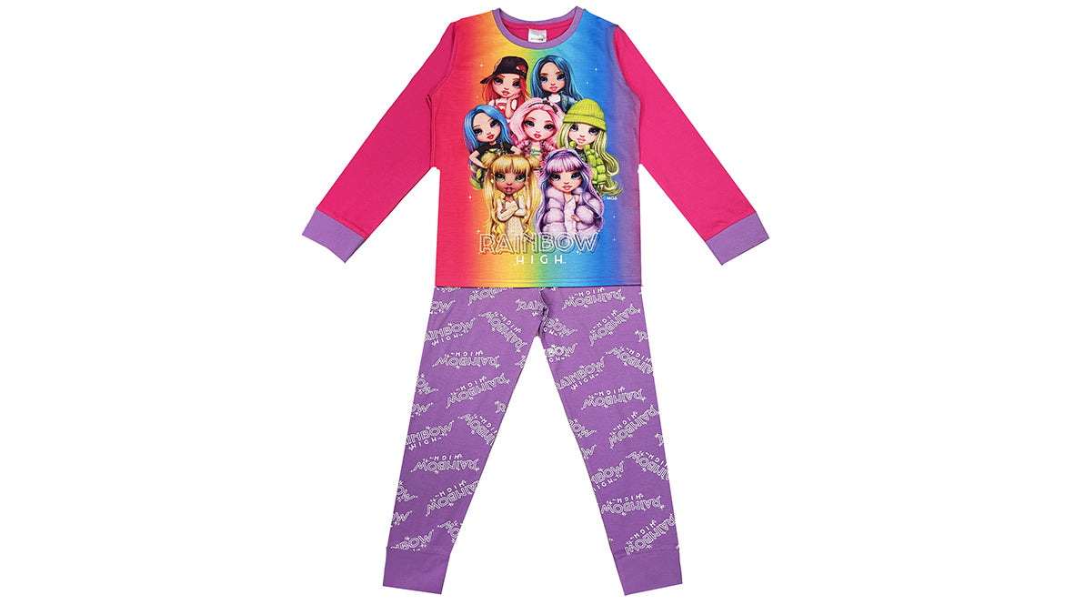 Girls Rainbow High Pyjamas - Patterned