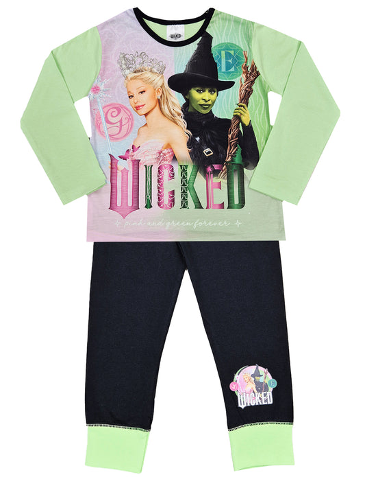 Wicked Girls Pyjamas - Green Black