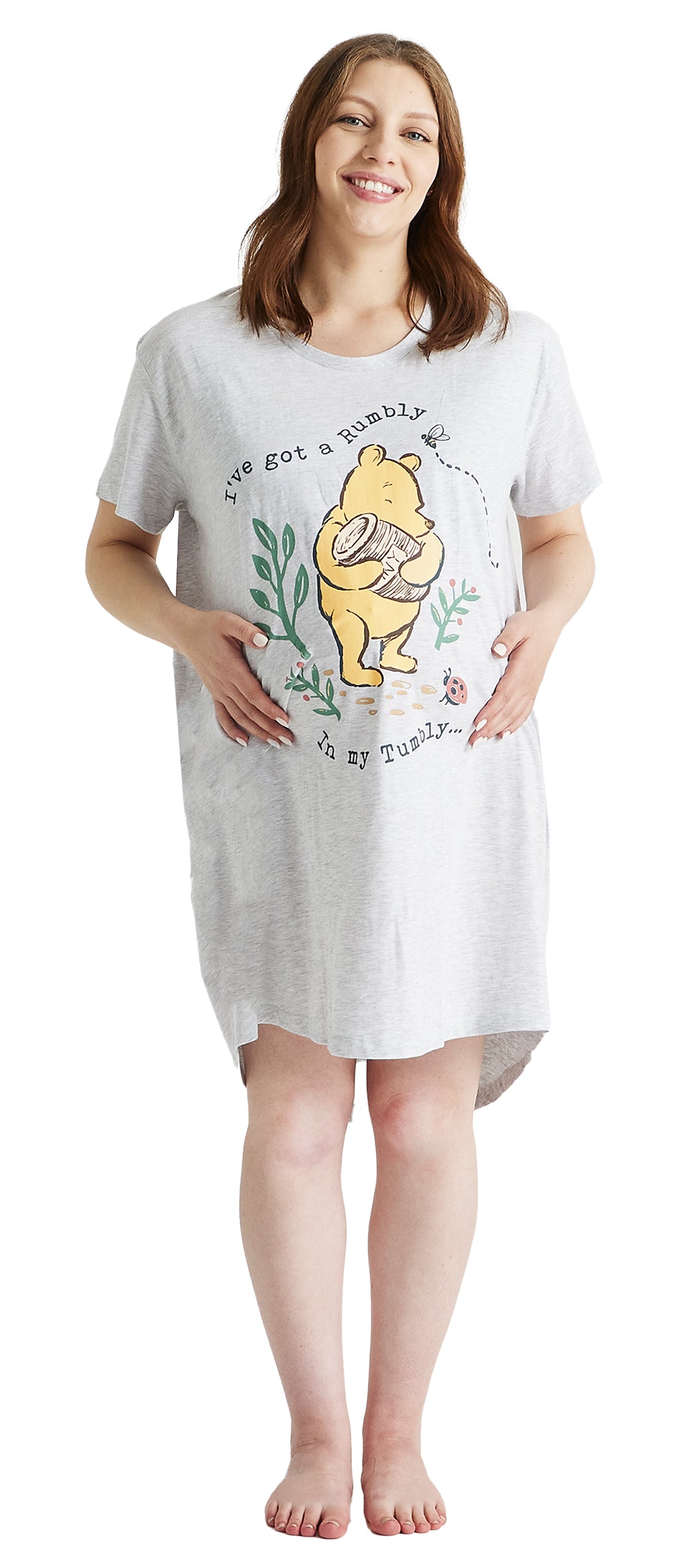 Ladies Disney Winnie the Pooh Maternity Nightshirt