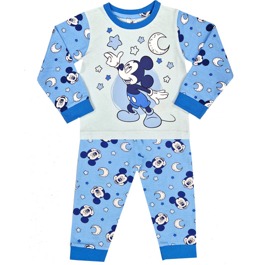 Mickey Mouse Baby Boy Pyjamas - Blue