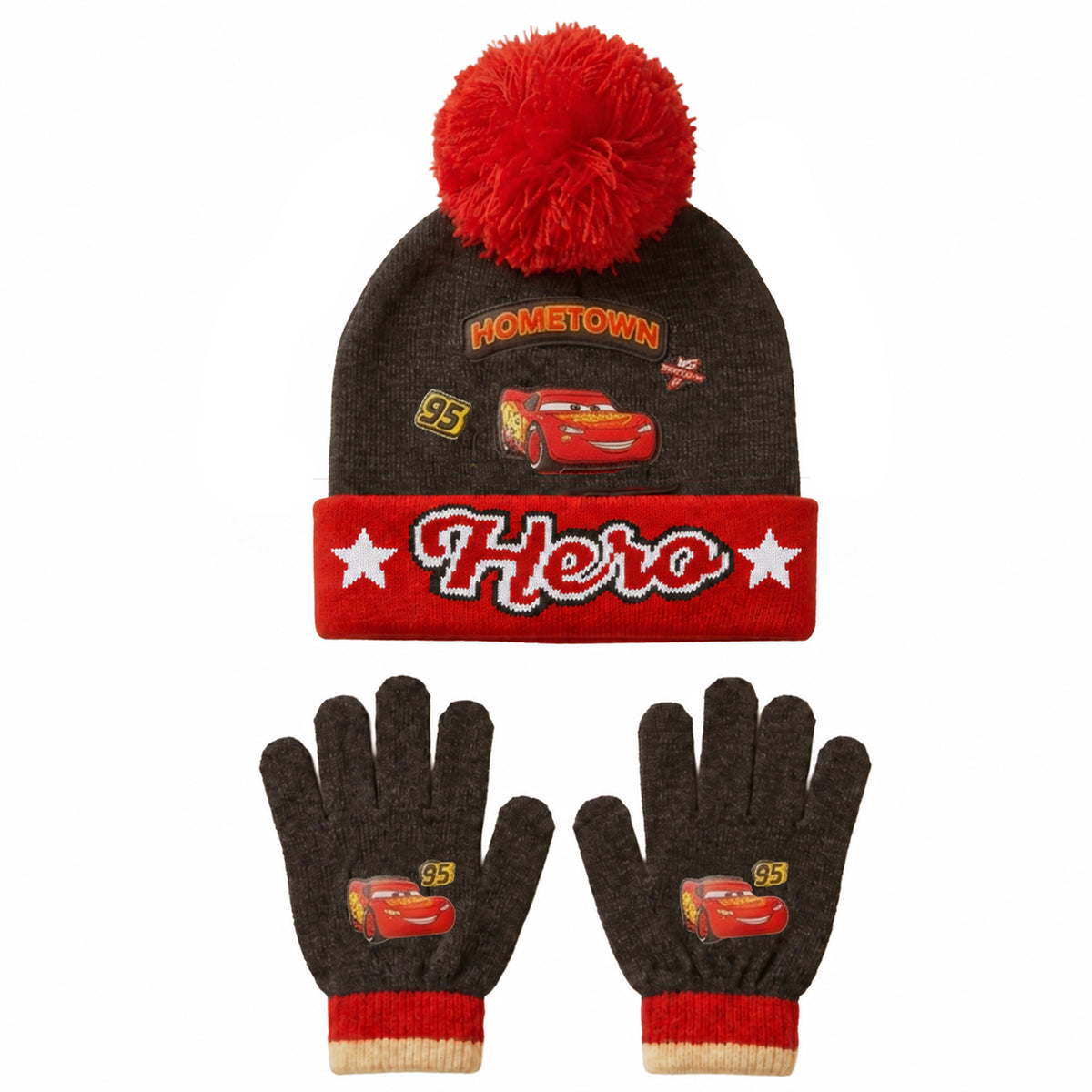 Cars Hat & Gloves Set