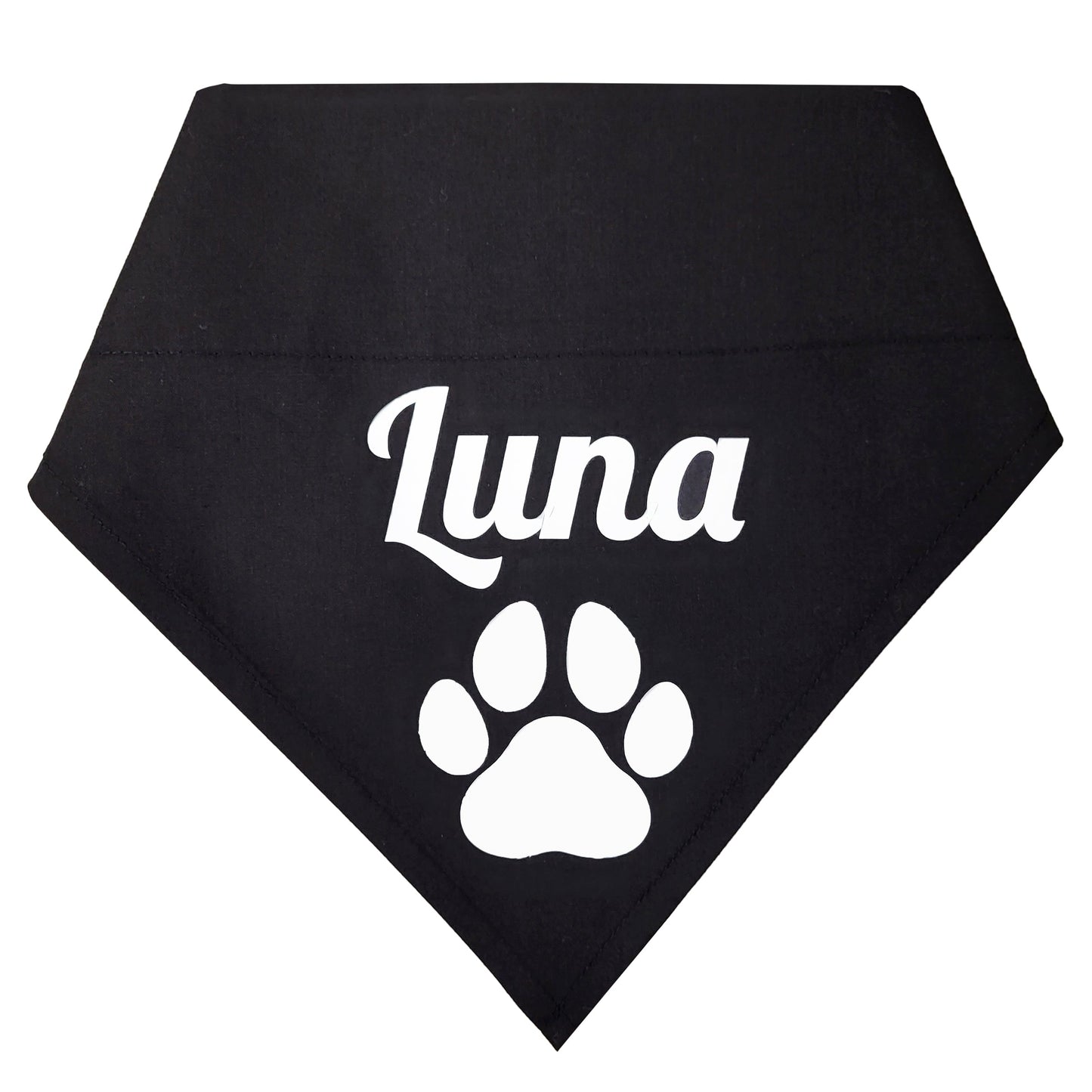 Personalised Pet Dog Black Bandana