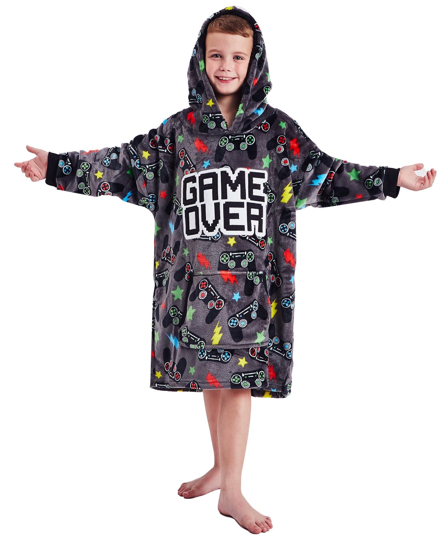 Mens & Boys Family Matching Oversized Hoodie - Game Over